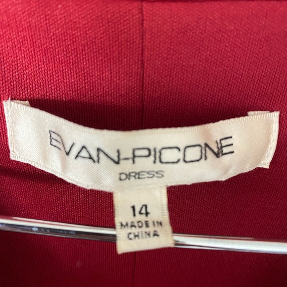 Evan Picone Red Dress - Picture 6 of 7